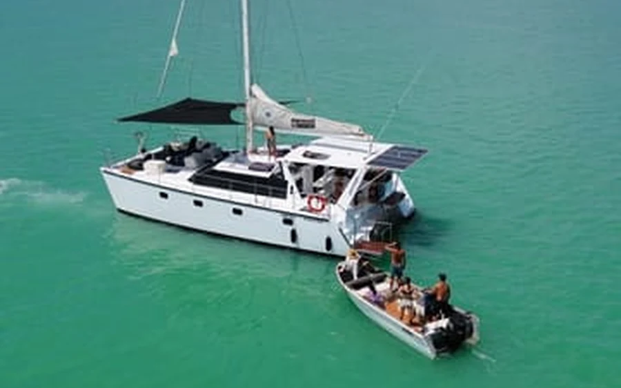 A catamaran cruise through the mangrove creeks near Broome